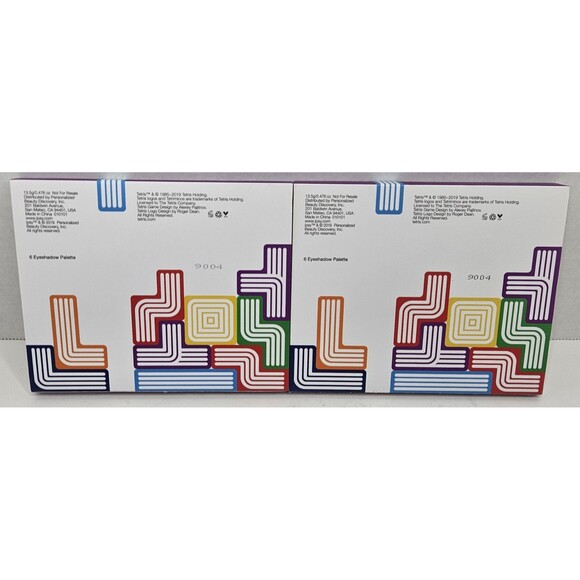 Tetris X Ipsy BLOCK PARTY 6-Eyeshadow Palette X 2 Limited Edition Full SZ 13.5g - Picture 2 of 4